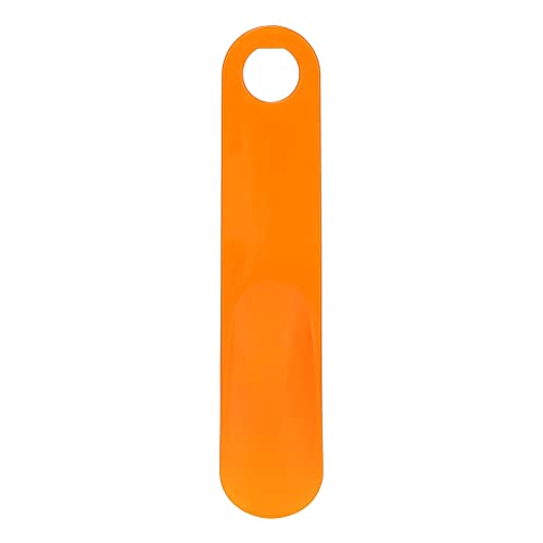 Pilipane Schuhhorn Langlebiger tragbarer massiver Gummigriff ABS Plastikschuh Löffel Zunge Helfer Werkzeug für Männer Frauen ältere schwangere Kinder Reise nach Hause 19,5 x 4 cm (Orange) von Pilipane