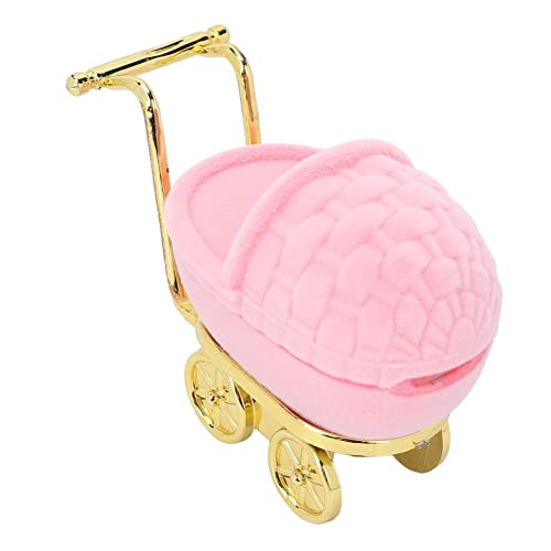 Schmuckschatullen in Form Eines Kinderwagens, Personalisierte Retro-Schmuckschatulle Im Kinderwagen – Eleganter Organizer Für Ringe Und Ohrringe(Rosa) von Pilipane