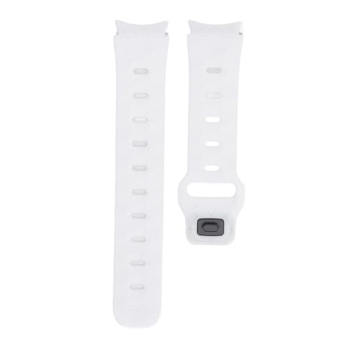 Sehen Sie sich Band Silicone Football Textur Schnellveröffentlichung Dual Color Watch Armband für Galaxy Watch 6 5 4 (Weiß) von Pilipane