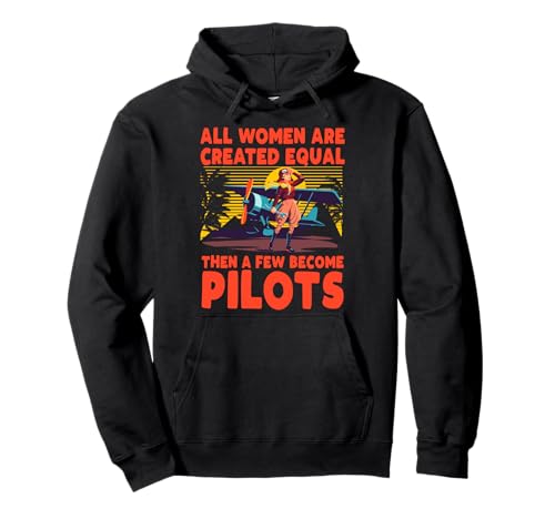 Alle Frauen sind gleich geschaffen, dann werden einige Pilotenfrau Pullover Hoodie Alle Frauen sind gleich geschaffen, dann werden einige Pilotenfrau Pullover Hoodie von Pilot Christmas Funny Airline Present
