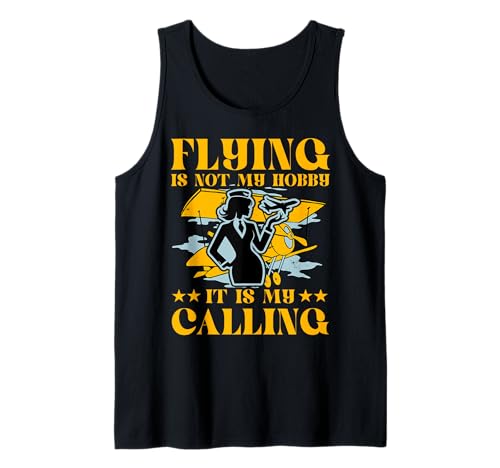 Fliegen ist nicht mein Hobby, es ist meine Calling Woman Pilot Tank Top Fliegen ist nicht mein Hobby, es ist meine Calling Woman Pilot Tank Top von Pilot Christmas Funny Airline Present