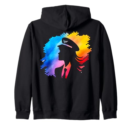 Funny Woman Pilot Flugzeug Kapuzenjacke Funny Woman Pilot Flugzeug Kapuzenjacke von Pilot Christmas Funny Airline Present