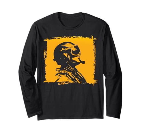 Funny Woman Pilot Flugzeug Langarmshirt Funny Woman Pilot Flugzeug Langarmshirt von Pilot Christmas Funny Airline Present