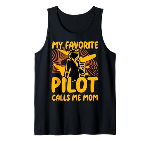 Mein Lieblingspilot nennt mich Mama Funny Woman Pilot Airplane Tank Top Mein Lieblingspilot nennt mich Mama Funny Woman Pilot Airplane Tank Top von Pilot Christmas Funny Airline Present