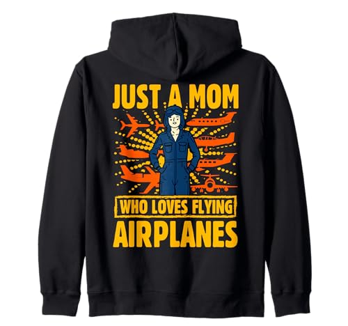 Nur eine Mutter, die es liebt, Flugzeuge zu fliegen. Frauen Kapuzenjacke Nur eine Mutter, die es liebt, Flugzeuge zu fliegen. Frauen Kapuzenjacke von Pilot Christmas Funny Airline Present