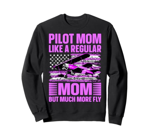 Pilot Mom wie eine normale Mama, aber viel mehr fliegende Frauen Sweatshirt Pilot Mom wie eine normale Mama, aber viel mehr fliegende Frauen Sweatshirt von Pilot Christmas Funny Airline Present
