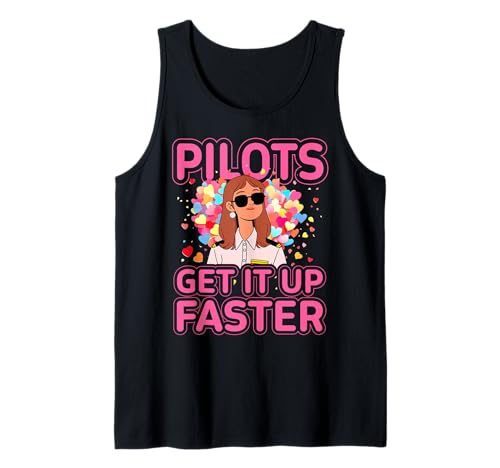 Piloten bringen es schneller auf Funny Woman Pilot Flugzeug Tank Top Piloten bringen es schneller auf Funny Woman Pilot Flugzeug Tank Top von Pilot Christmas Funny Airline Present
