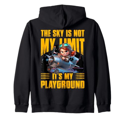 Sky ist nicht mein Limit ist mein Playground Women Kapuzenjacke Sky ist nicht mein Limit ist mein Playground Women Kapuzenjacke von Pilot Christmas Funny Airline Present