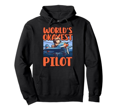 World Okayest Pilot Funny Woman Flugzeug Pullover Hoodie World Okayest Pilot Funny Woman Flugzeug Pullover Hoodie von Pilot Christmas Funny Airline Present