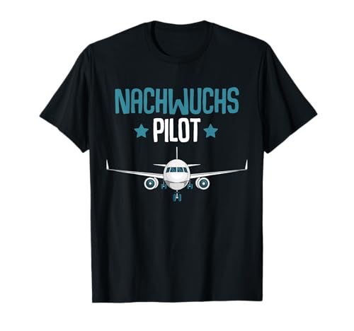 Nachwuchs Pilot Flugzeug Kinder Junge T-Shirt von Pilot Geschenke