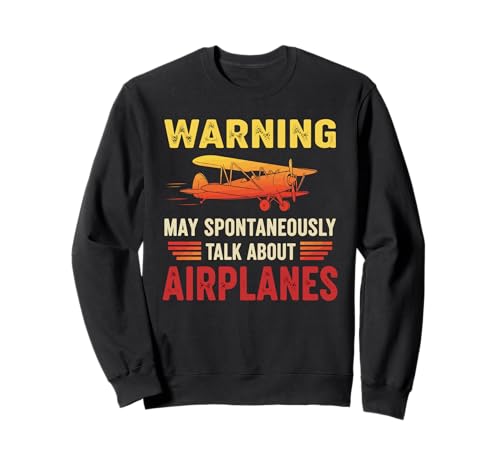 Lustiges Flugzeug Neuheit für Männer Frauen Flugzeug Luftfahrt Pilot Sweatshirt von Pilot Gifts Aviation Flying Airplane Accessories