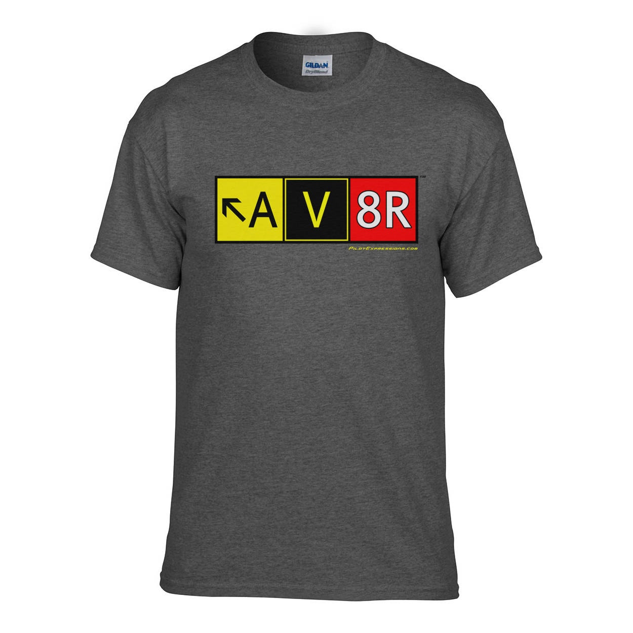 Luftfahrt Pilot T-Shirt Airport Taxiway Sign Graphic T-Shirt | Av8R/Airbus A320/Boeing 737/Cessna 172 Luftfahrt Pilot T-Shirt Airport Taxiway Sign Graphic T-Shirt | Av8R/Airbus A320/Boeing 737/Cessna 172 von PilotExpressions