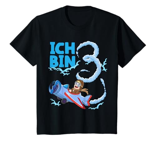3. Geburtstag Pilot Flugzeug Jungen Geschenk T-Shirt von Piloten Kinder Geburtstagsoutfit