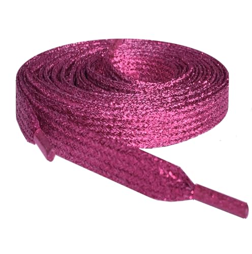 Farbige Metallic-Schnürsenkel, mit Glitzer, flach, 12 mm breit x 80 cm, 120 cm lang, für Kinder- und Damen-Sportschuhe, Tanzschuhe und Schlittschuhe rosa rosa (glitter pink) Farbige Metallic-Schnürsenkel, mit Glitzer, flach, 12 mm breit x 80 cm, 120 cm lang, für Kinder- und Damen-Sportschuhe, Tanzschuhe und Schlittschuhe rosa rosa (glitter pink) von Smart Laces