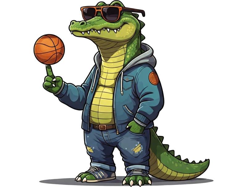 Bügelbild Krokodil Bügelbild Krokodil von PimpMyTex