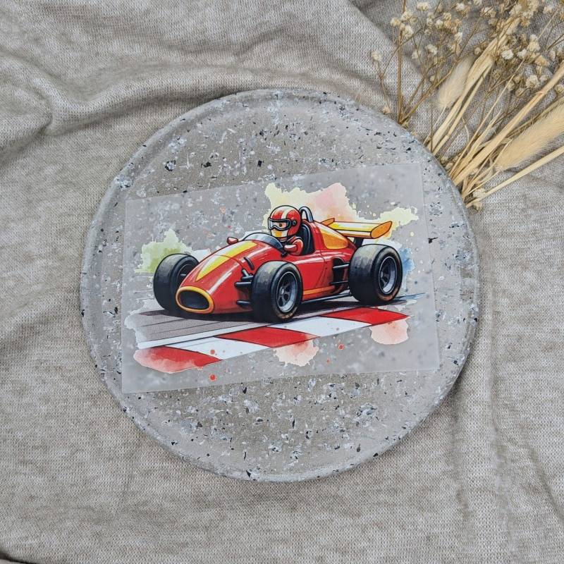 Bügelbild Roter Rennwagen von PimpMyTex