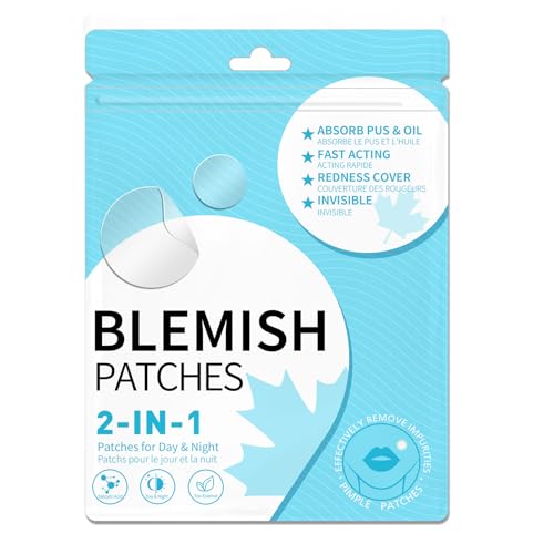 Spot Patches Pickelpflaster Salicylsäure Hydrokolloid Unsichtbare Hautunreinheiten Gesichtspflege Behandlung Akne Patch für Tag und Nacht Gebrauch 5.1 cm 1 (4) von PimpleGuard