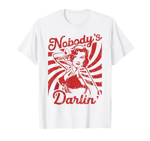 Nobody's Darlin' Vintage Pinup Rockabilly 1950er Jahre Damen T-Shirt von Pin-up Retro