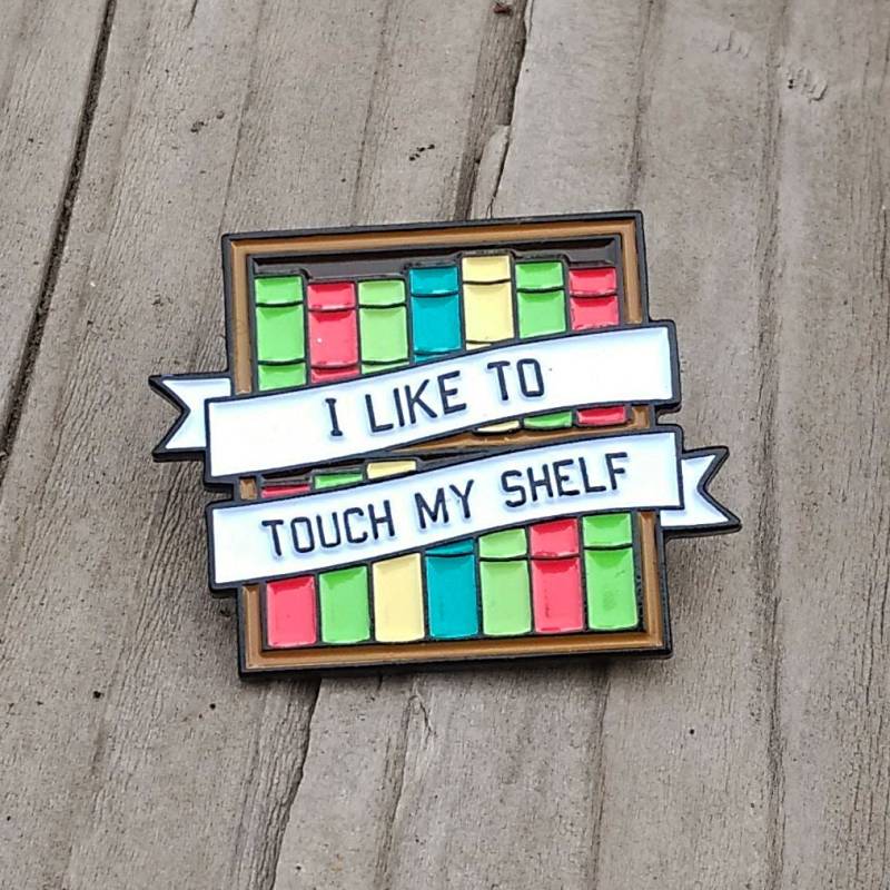 Buchemail Pin - Ich Fasse Gerne Mein Regal An Anstecknadel Hutnadel Lesenadel Buchstifte Hutnadeln von PinAlchemy