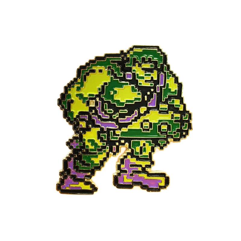 Retro 80Er Jahre Final Fantasy Nes Inspiriert 8-Bit Emaille Pin | Grünes Oger Anstecknadel Videospiel Nostalgie von PinBotShop