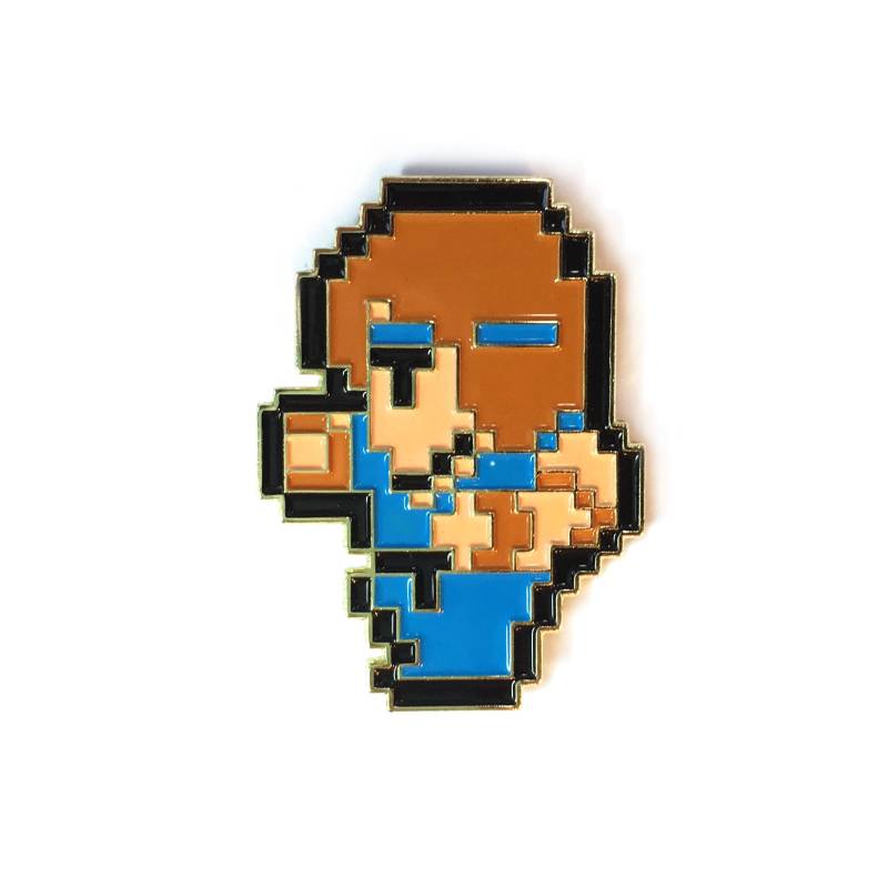 Retro 80Er Jahre Final Fantasy Nes Inspiriert 8-Bit Emaille Pin | Schwarzer Gürtel Anstecknadel Videospiel Nostalgie von PinBotShop