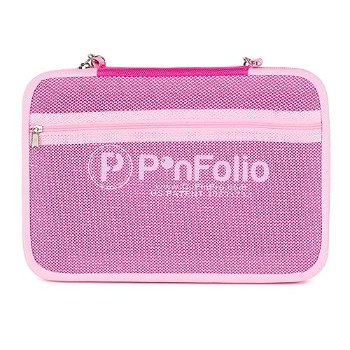 PinFolio Klassische Pin-Display-Tasche, leichtes Sport-Pin-Buch für Aufbewahrung und einfachen Handel mit bis zu 100 Emaille-Pins (Rosa und Hellrosa) von PinFolio