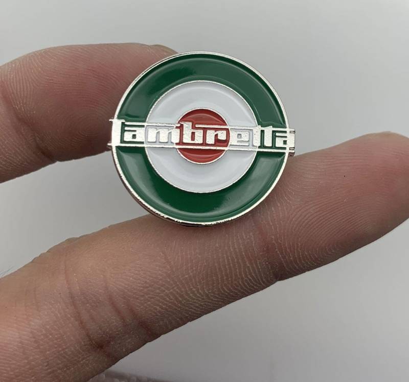 Lambretta Target /Roundel Pin Italien Colours | Max.dim 25mm - Enamel Metal Lapel Badge Mc Vespa von PinManiaAT