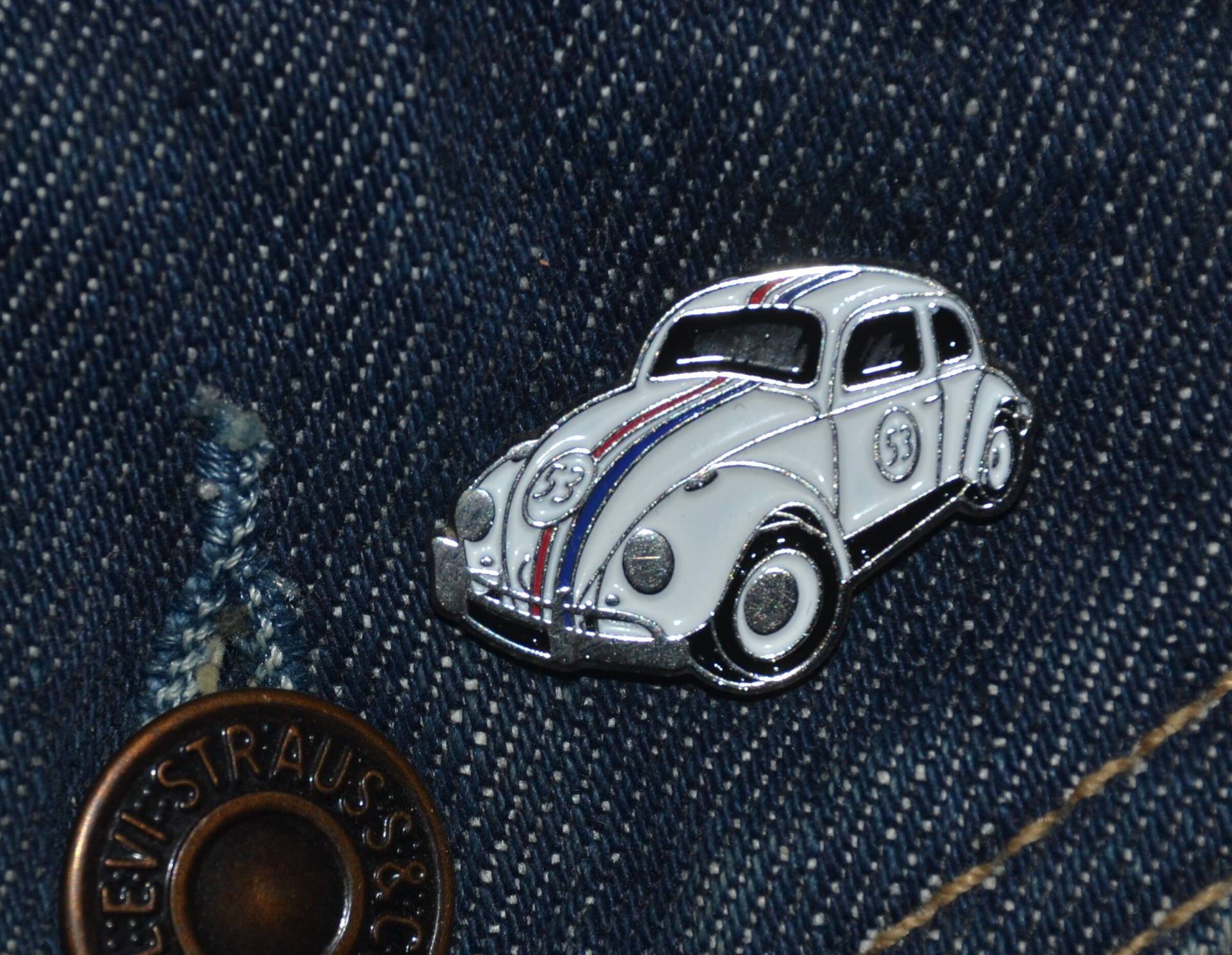 Vw Beatle 53, Herbie Herbyvw Käfer | Max.dim 25mm - Enamel Metal Lapel Pin Badge Car Ts von PinManiaAT