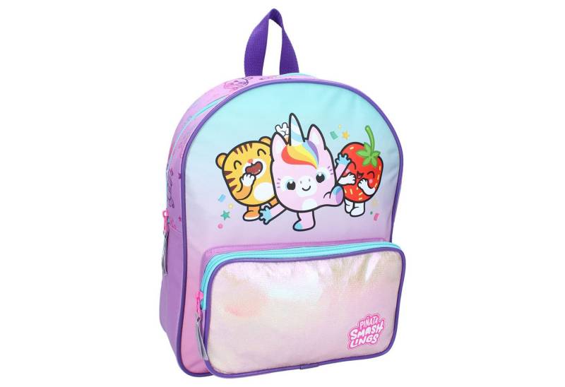 Piñata Smashlings Kinderrucksack Kinder Rucksack – Lila Schulranzen mit fröhlichem Motiv von Piñata Smashlings