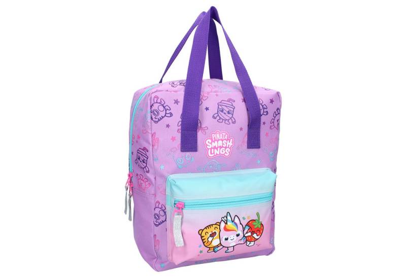 Piñata Smashlings Kinderrucksack Kinder Rucksack – Lila Schulranzen mit fröhlichem Motiv von Piñata Smashlings