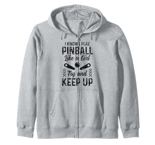 Pinball Girl Lustiges Arcade-Spiel Retro Vintage Pinball Kapuzenjacke Pinball Girl Lustiges Arcade-Spiel Retro Vintage Pinball Kapuzenjacke von Pinball Apparel & Gifts