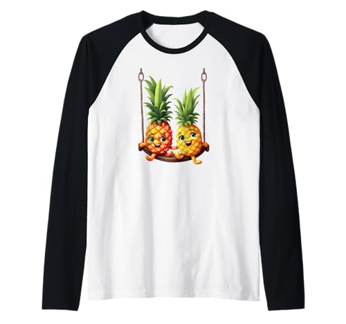 Ananas Swinger Ananas Swinging | Swinger Herren Damen Raglan von Pineapple Swinger Men Women Tees and Gifts