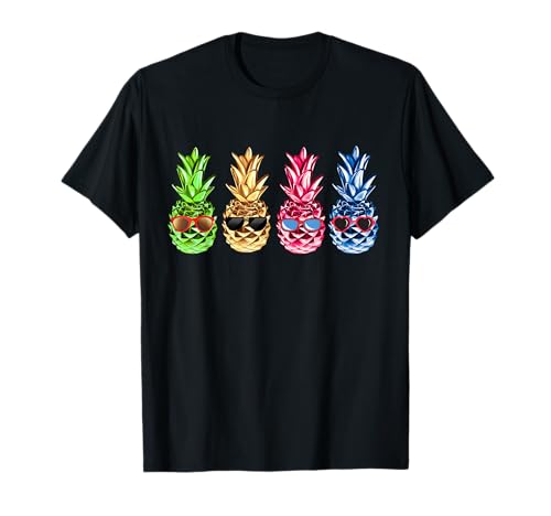 Ananas mit Sommer-Sonnenbrille für Männer, Jungen, Frauen, Kinder T-Shirt von Pineapples Summer Sunglasses For Men Women Kids