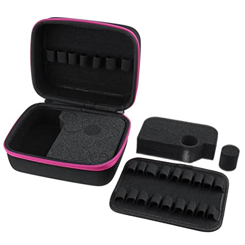 Ätherische Ölspeicherbeutel tragbares Reisen Parfüm Traget Gehäuse ätherischer Ölflaschen Organizer Perfekt für Junge lebende rosa ätherische Öl -Tragetasche von Pineeseatile