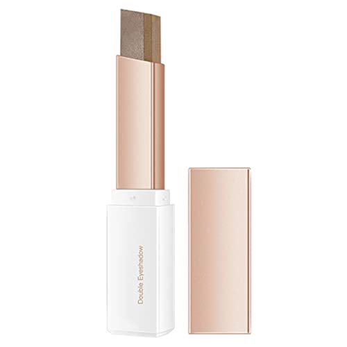 Doppelfarbene Lidschattenstock 2 in 1 Gradient Schimmer Lidschatten Augen Make -up 2,5g Style4 von Pineeseatile