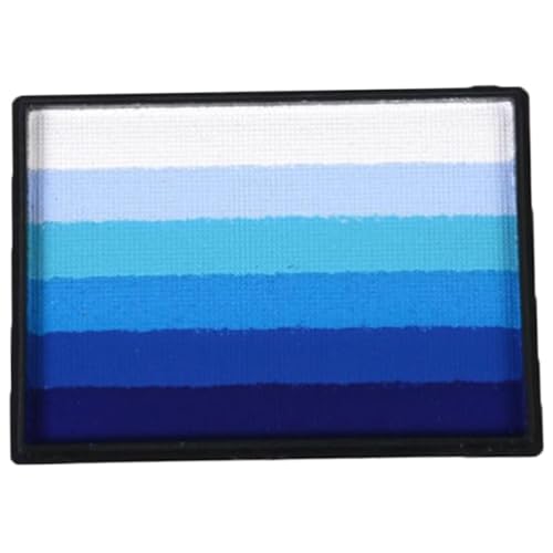 Gesichtsfarbe Palette, 50g Wasserbasis geteilte Kuchenpaletten, waschbarer Gesichtsmake-up-Palette, Regenbogen ohne giftige Gesichtsfarbe für Kinder Erwachsene, Halloween, Karneval Gesichtsfarbe Palette, 50g Wasserbasis geteilte Kuchenpaletten, waschbarer Gesichtsmake-up-Palette, Regenbogen ohne giftige Gesichtsfarbe für Kinder Erwachsene, Halloween, Karneval von Pineeseatile