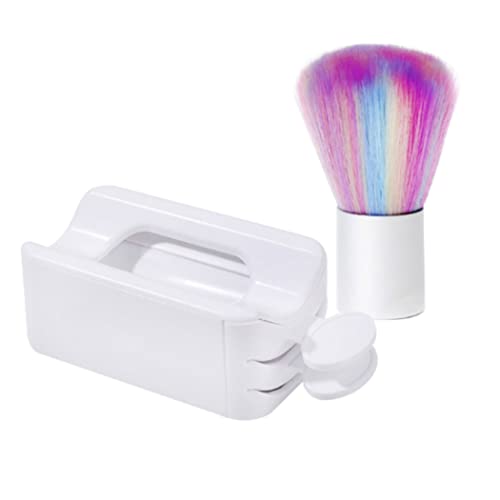 Nagel -Dip -Behälter -Tablett Dip Pulver Recycling Tablett Weicher Nagelkunststaub Remover Pulver Pinsel Reiniger System französischer Nagel Dip Behälter Maniküre Make -up -Werkzeug 2pcs von Pineeseatile