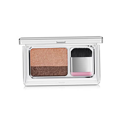 Zwei-Farben-Lidschatten-Lidschatten Lazy Doppelfarben Glitzer Lidschatten wasserdicht lang anfänger für Anfänger Perlenkamel von Pineeseatile
