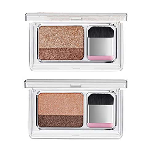 Zwei-Farben-Lidschatten-Lidschatten Lazy Doppelfarben Glitzer Lidschatten wasserdicht lang anfänger für Anfänger farbenfroh von Pineeseatile