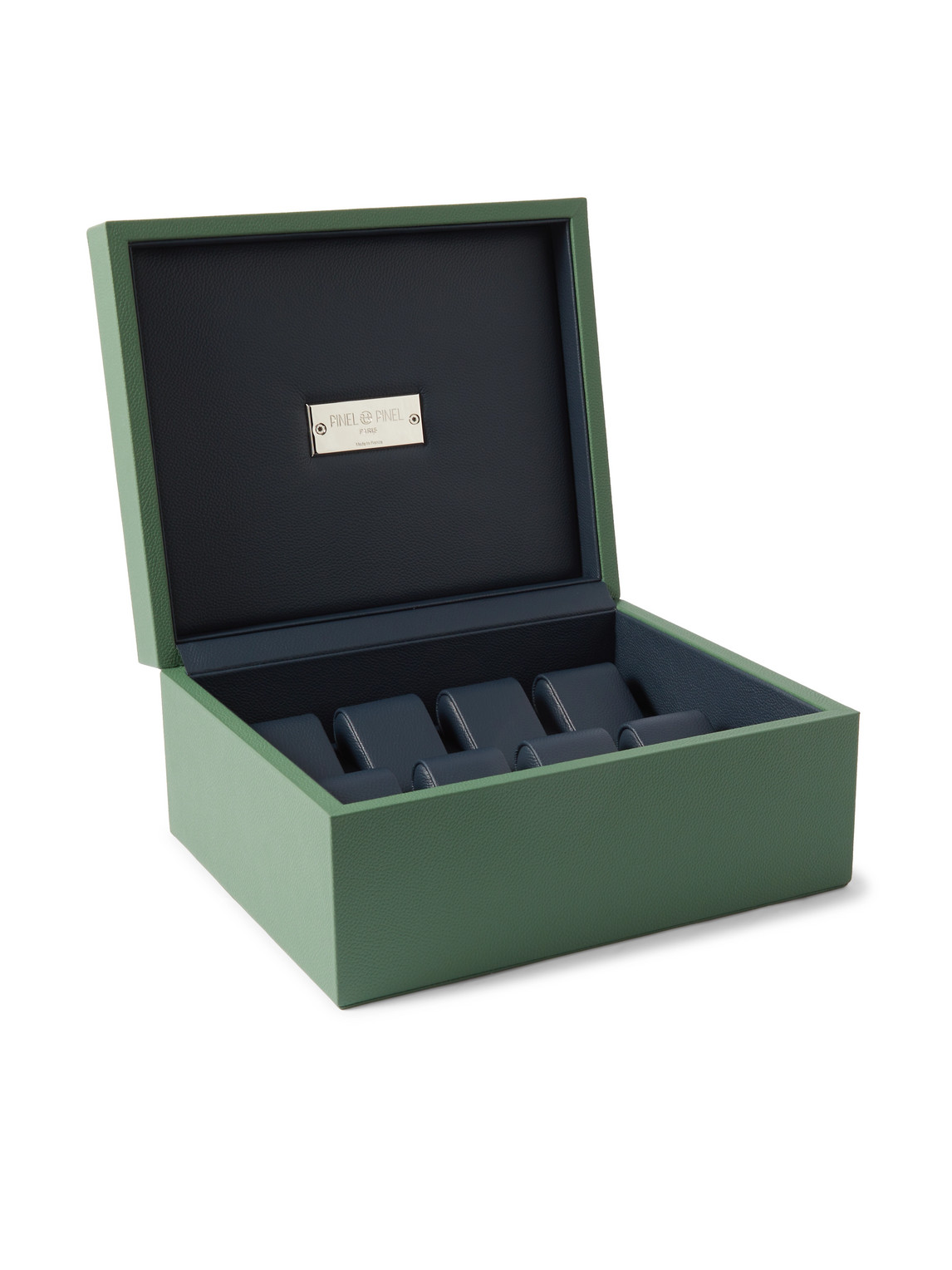 Pinel et Pinel - Tarmac Leather-Wrapped Wood Eight-Piece Watch Case - Men - Green Pinel et Pinel - Tarmac Leather-Wrapped Wood Eight-Piece Watch Case - Men - Green von Pinel et Pinel