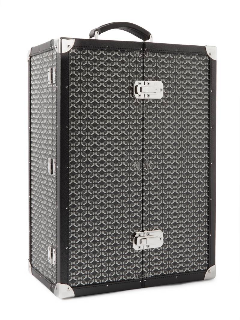 Pinel et Pinel - Up & Down Printed Coated-Canvas Wrapped Wood Six-Piece Watch Winder Trunk - Men - Black von Pinel et Pinel
