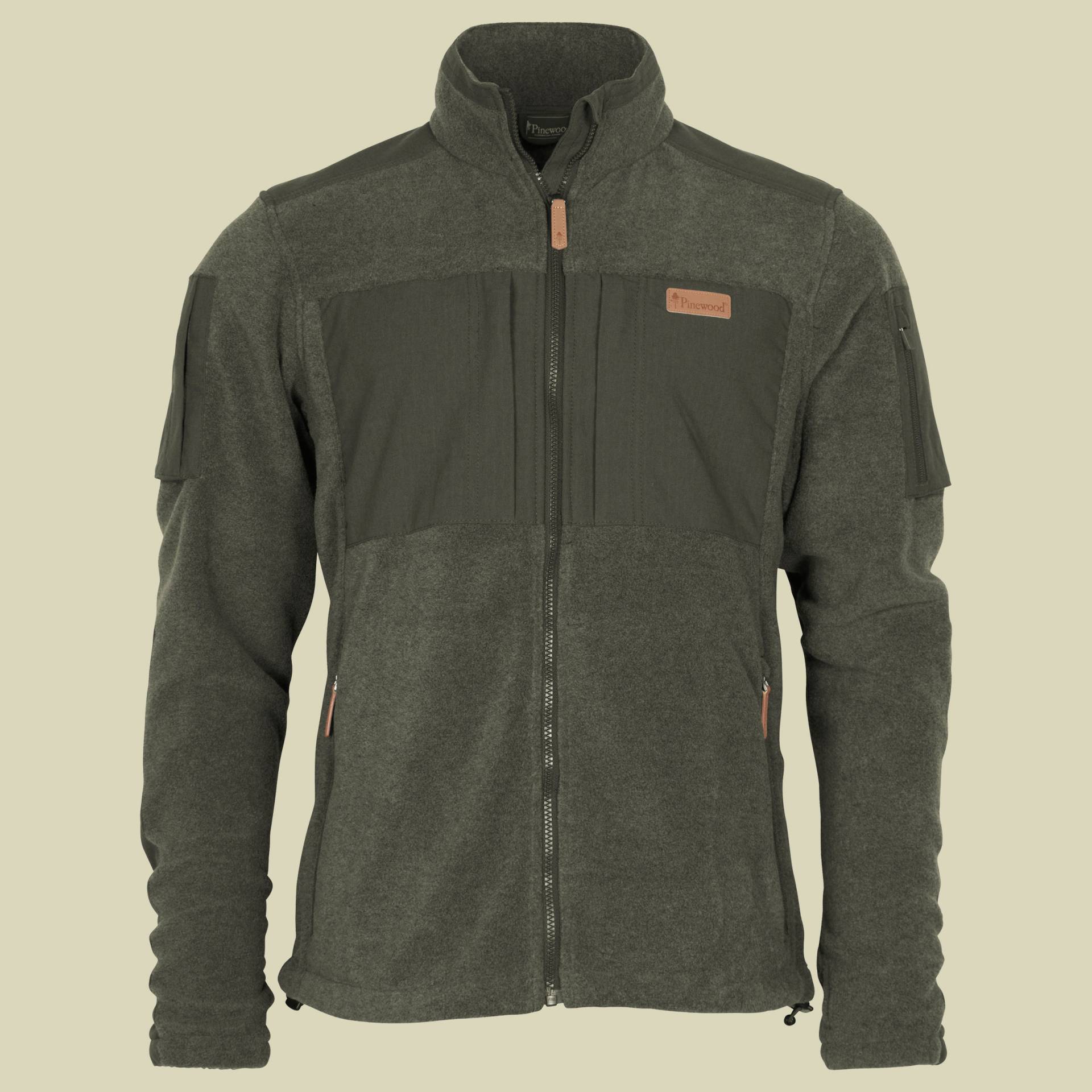 Lappland Rough Fleece Jacket Men XXL grün - olive melange/d.olive von Pinewood