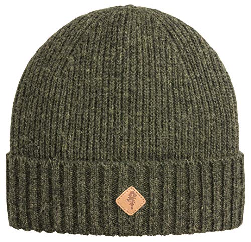 Pinewood 1121 Wool Knitted Mütze Moosgrün Melange (194) von Pinewood
