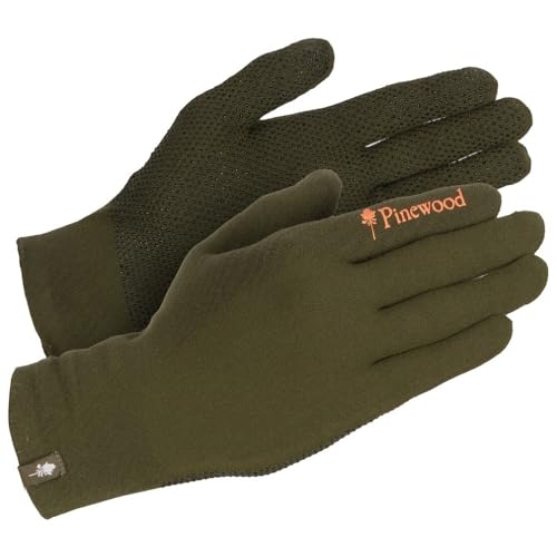 Pinewood 1177 Hunters Liner Stretch Handschuhe Mossgreen/D.Brown (184) von Pinewood