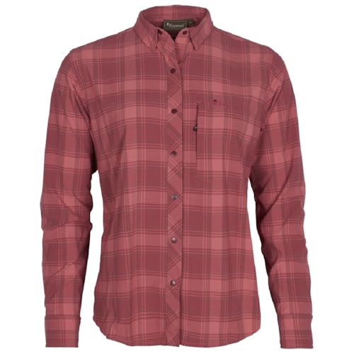 Pinewood 3122 Abisko Trekking Langarmhemd Damen Lantana Pink (839) XS von Pinewood