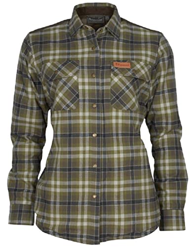 Pinewood 3429 Douglas Damen Bluse H.Olive/L. Khaki (744) S von Pinewood