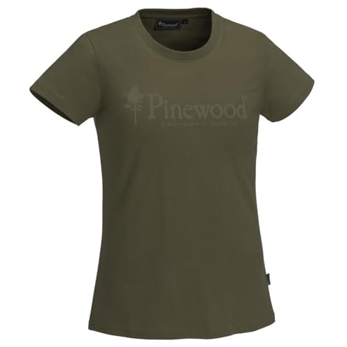 Pinewood 3445 Outdoor Life Damen T-Shirt H. Olive (713) XS von Pinewood