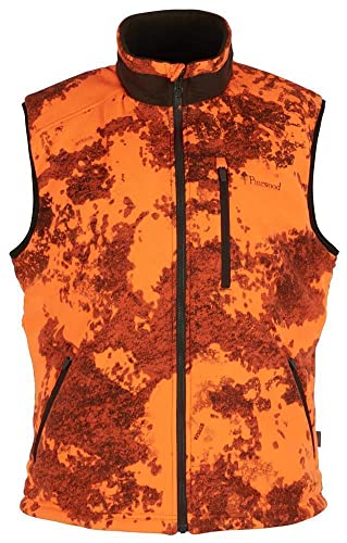 Pinewood 5664 Smaland Reversible Camou Fleece Weste Strata Blaze/ Jagdgrün (992) L von Pinewood