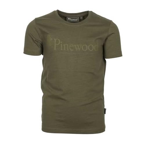 Pinewood 6445 Outdoor Life Kids T-Shirt H. Olive (713) 152 von Pinewood