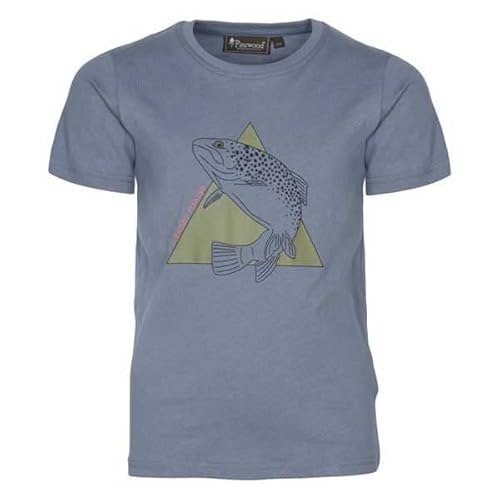 Pinewood 6518 Fish Kids T-Shirt Shadow Blue (360) 128 von Pinewood